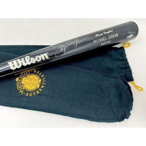 Michael Jordan Signed Upper Deck Limited Edition Black Wilson Baseball Bat