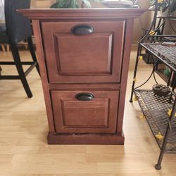 Wood File Cabinet