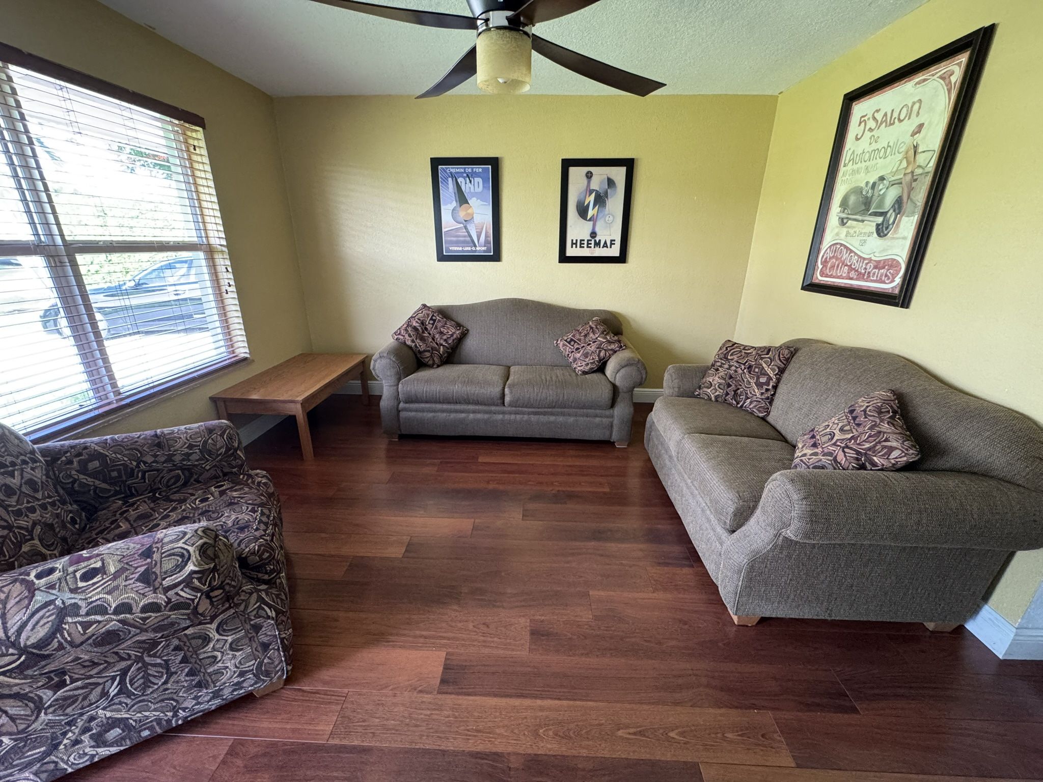Living Room Sleeper Sofa Set 3 Piece