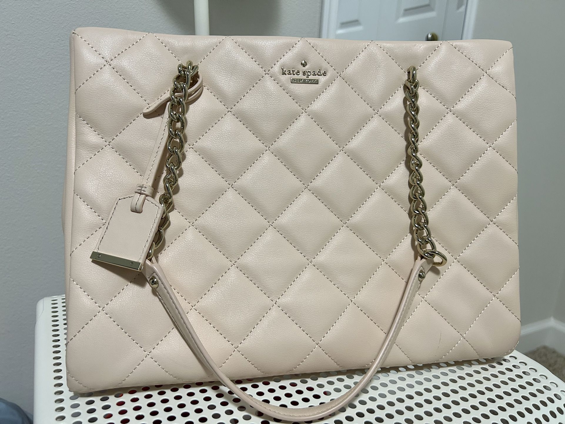 Kate Spade Pink Square Leather Handbag