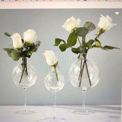 Wine Glass Vases  - Pottery Barn 