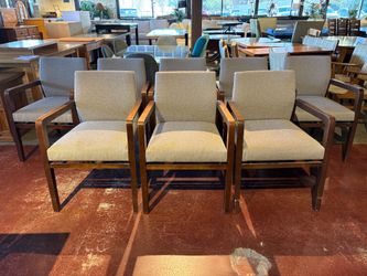 BERNHARDT Helium Gray Guest Chair (Set of 8 Chairs )