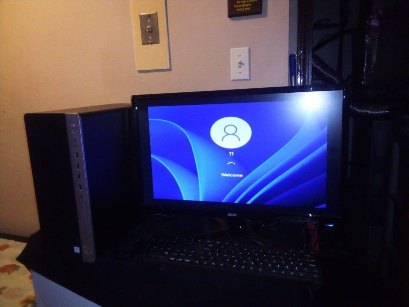 HP Elite 800 G3 I5 6500 32 Gaz 32GB DDR3 128 SSD 500hd Windows 11 23-in Monitor Office 2024