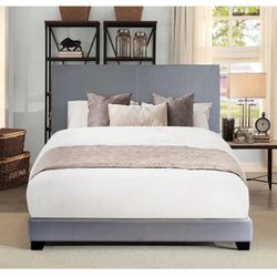 QUEEN SIZE GREY COLOR BED FRAME NEW