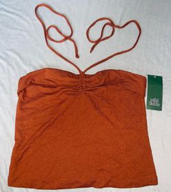 NWT cute orange rust colored crop top