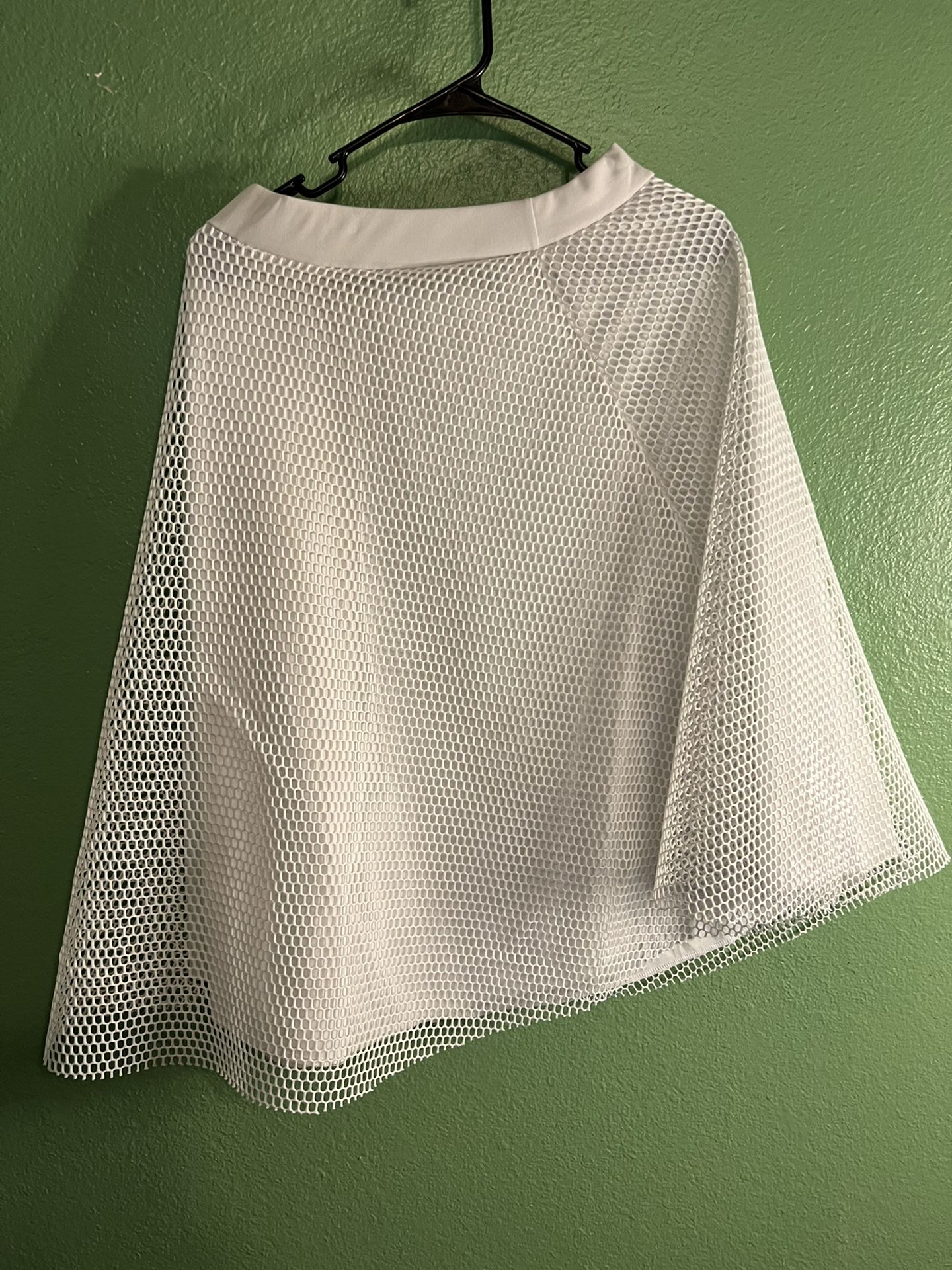 White Fishnet Skirt