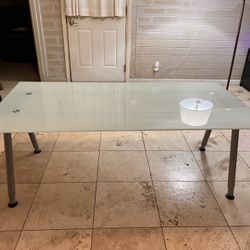 Glass Top Office Desk