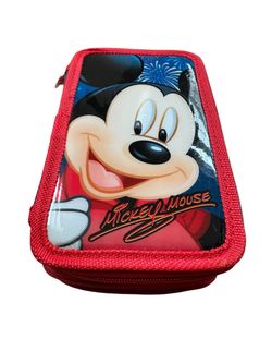 NWT Mickey Mouse pencil pouch includes assorted stationary