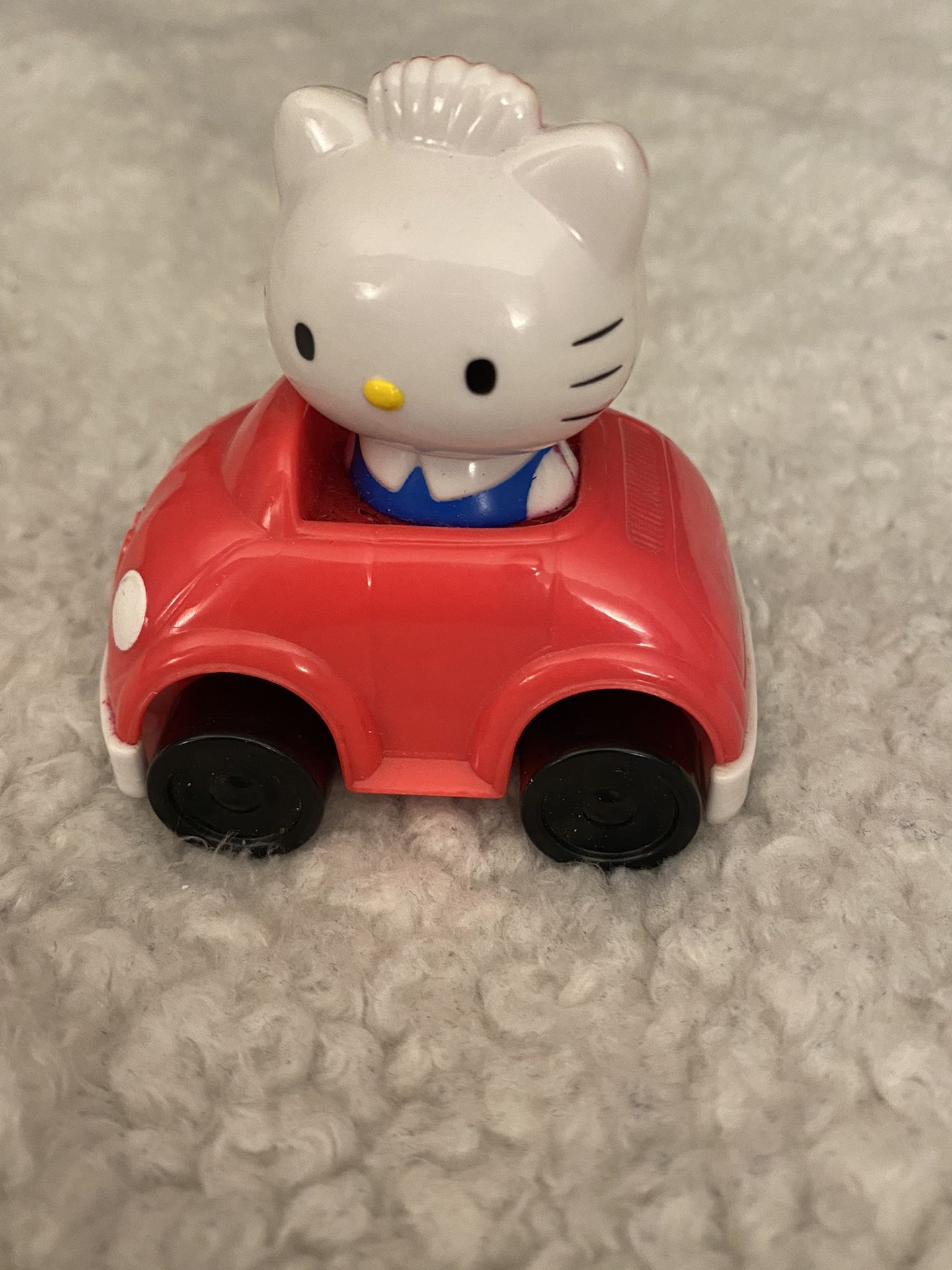 Hello Kitty Sanrio 2000 Mcdonalds Happy Meal Toy Red Car Stamp Vintage Sanrio