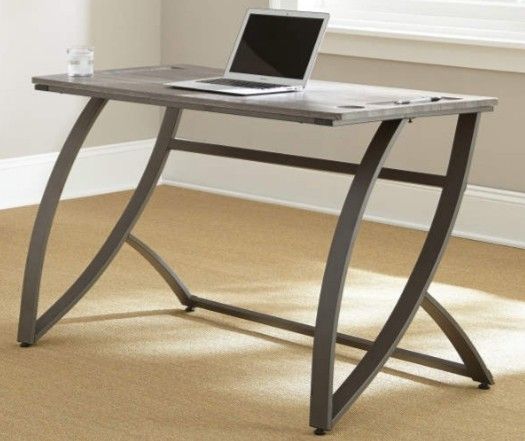 Elegant Driftwood Gray Office Home Desk
