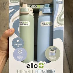 NWT Ello water bottle 2 pack set