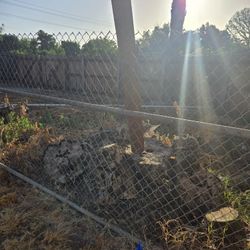 Chain Link Fence And Gate