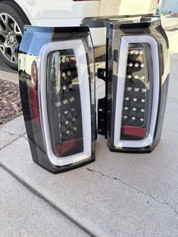 Tahoe Suburban Black LED Tail Lights