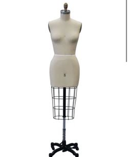 Female Half Body Dress Form Size 8 Collapsible Shoulders