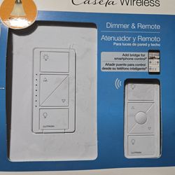 Lutron Caséta Wireless Dimmer & Remote White P-PKG1W-WH-R