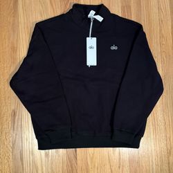 Alo Quarter Zip Black Size Medium