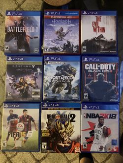 Ps4 games. 16 each.