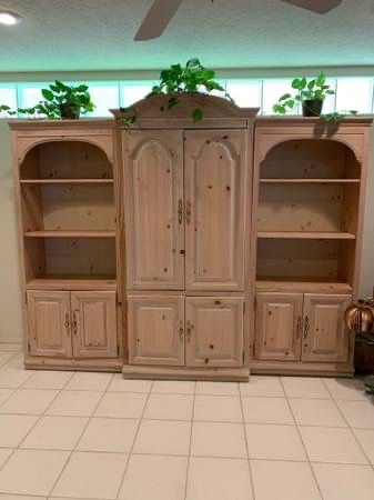 Ethan Allen 3 Piece Tiered Entertainment Center