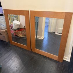Set Of Two Mirrors 