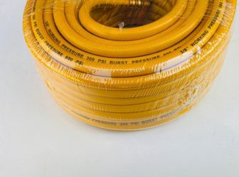 100' x 3/8" PVC Air Hose in Yellow / Manguera de AIRE