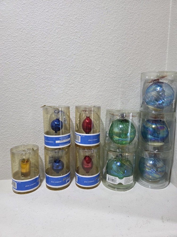 Holiday Living Play Glass Ball Christmas Tree Ornaments