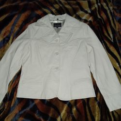 White Adler Leather Jacket 