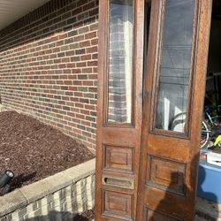 2 Vintage door Side Lights 