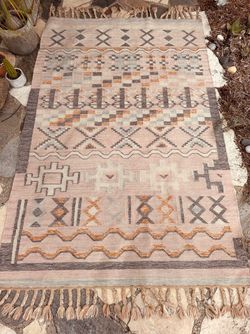 5x8 handmade, wool rug