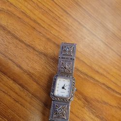 Sterling Silver Quartz  Vintage  Watch  Ladies  