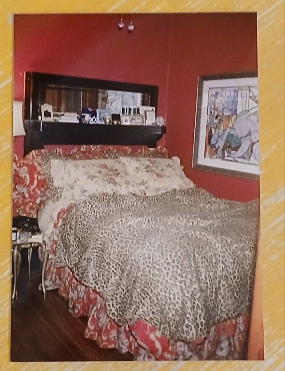 1930s Vintage Antique SOLID WOOD MANTEL or HEADBOARD w/BEVELLED MIRROR - $150 (Washington Park, i25 and Alameda, Denver)