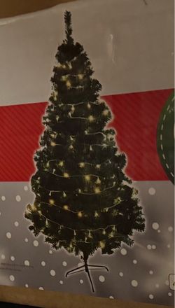 Artificial Velterra 6 foot Christmas Tree with LED String Lights cial Christmas Tree with Lights