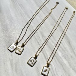 18k Gold Plated Zodiac Necklaces 