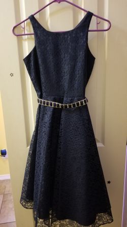 Girls Navy Blue Dress