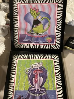 2 Cat Pictures $10