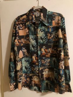 Disney Snow White All-Over Print Button-Up Shirt