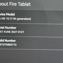 Amazon Fire HD 10” Tablet + 32GB MicroSD Excellent + Case