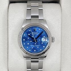 Rolex 278274 Datejust 31 Off-catalog Azzuro Blue Diamond Floral