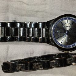 Men's Titanium Watch And Bracelet Set