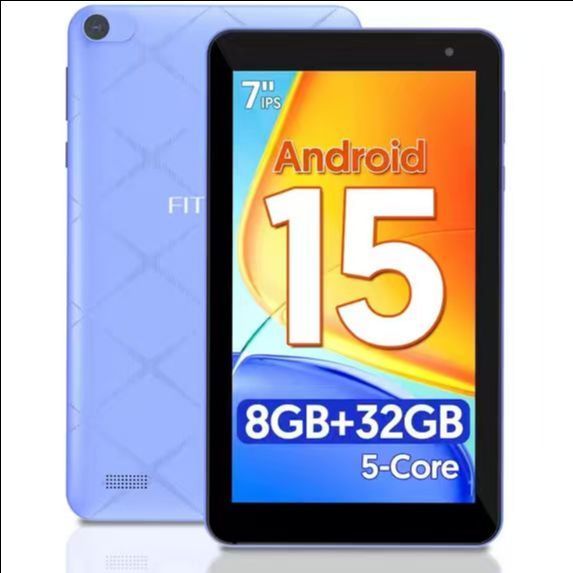 🔥new inbox🔥7 inch Tablet Android 15 Tablets, 8GB RAM 32GB ROM 1TB Expand, Five-Core, HD Display, Wi-Fi, Bluetooth