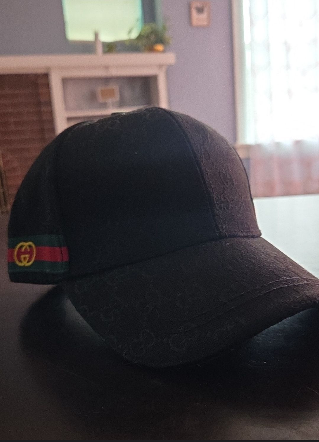 Gucci black GG x Canvas cap Unisex