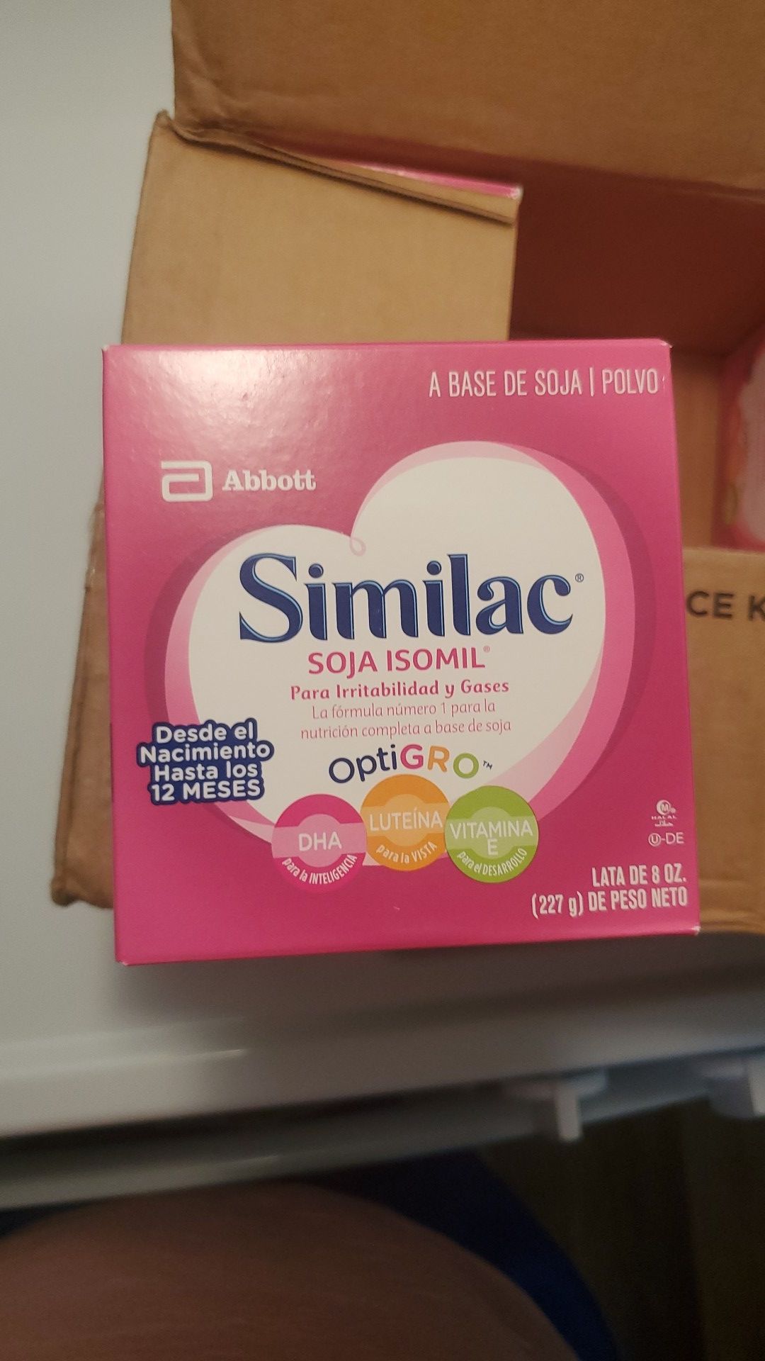 Similac soy isomil infant with iron tolerance kit Case