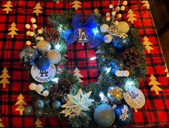 Dodger Wreath