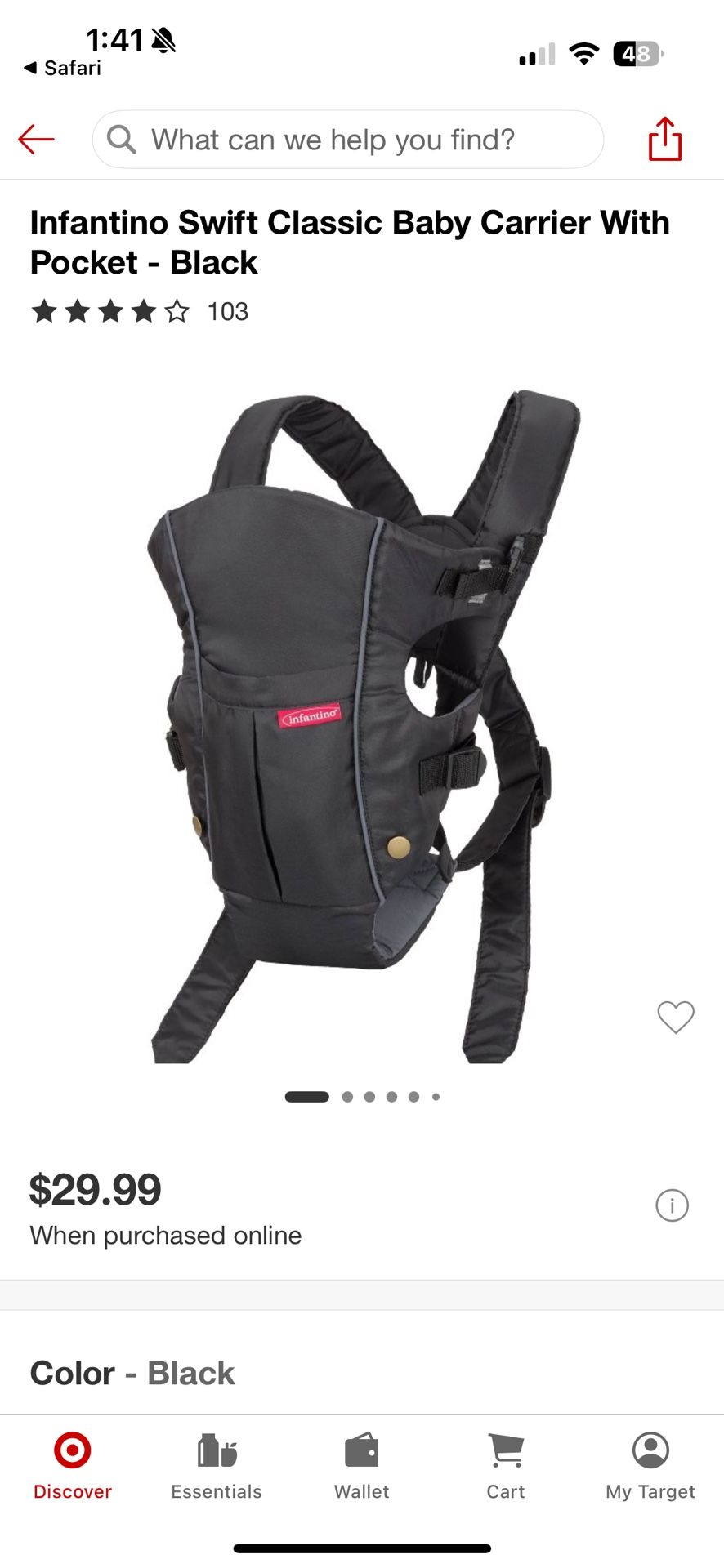 Infantino Swift Classic Baby Carrier