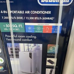 Brand New - Portable Air Conditioner - Delonghi 4 in 1,  12,500 BTU