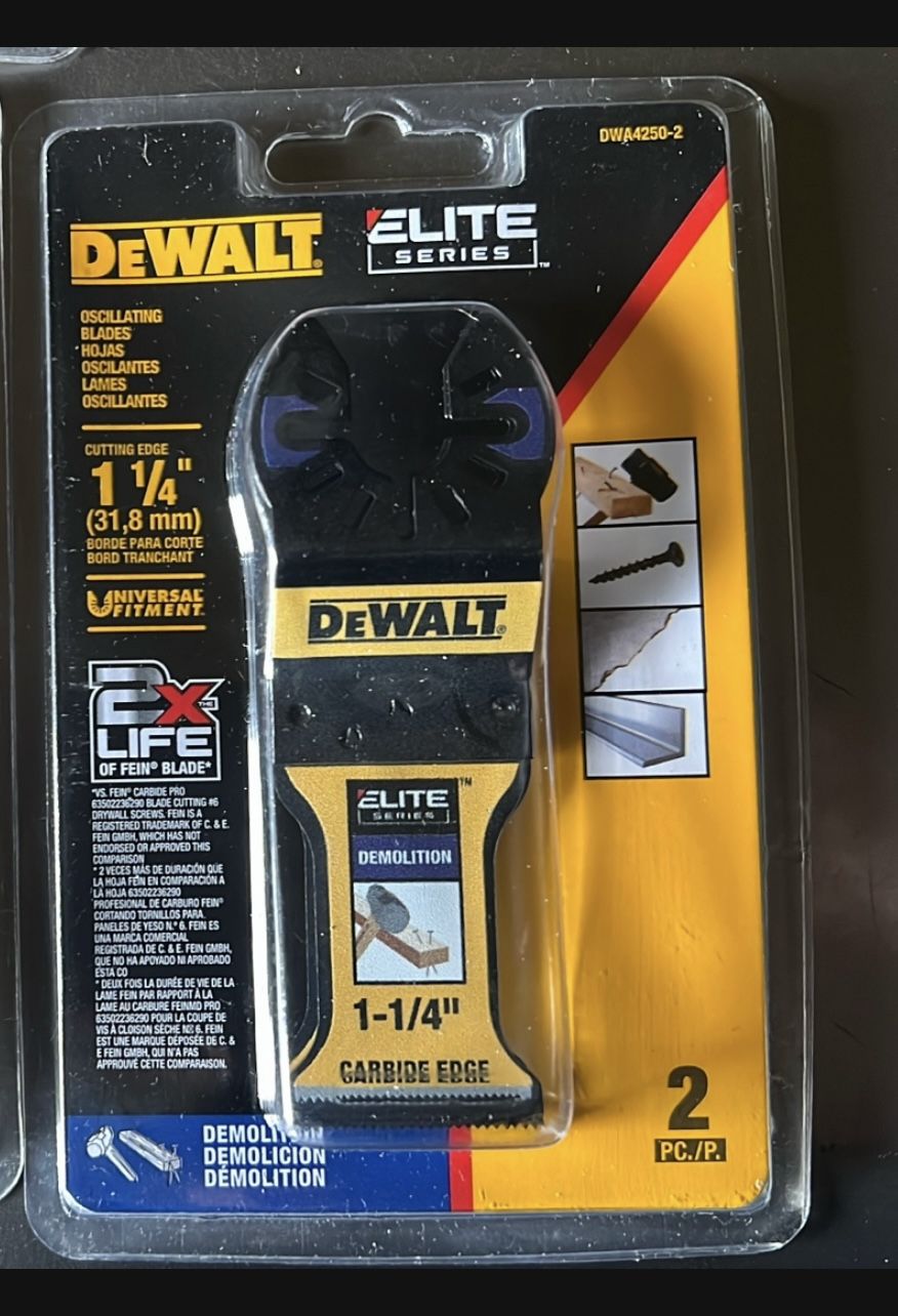 Multi Tool Blades From Dewalt Dwa4250-2