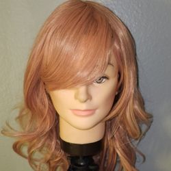 Curly Wig Pink Color