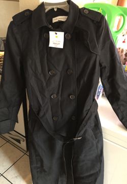 Liz Claiborne black long coat
