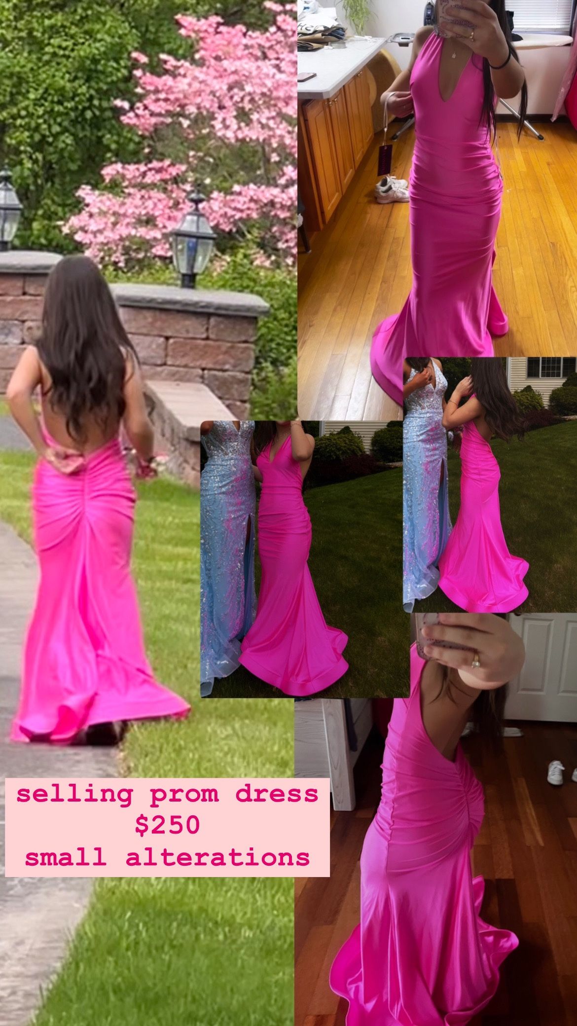 Pink Prom Dress Size S