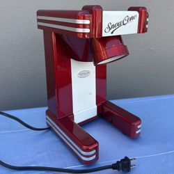 Nostalgia Electrics Red Snow Cone Ice Shaving Machine Electric Ice Shaver