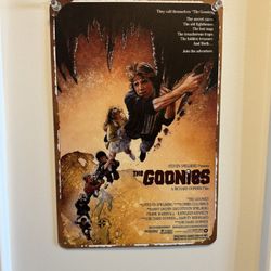 Goonies 8x10 Metal Movie Poster 